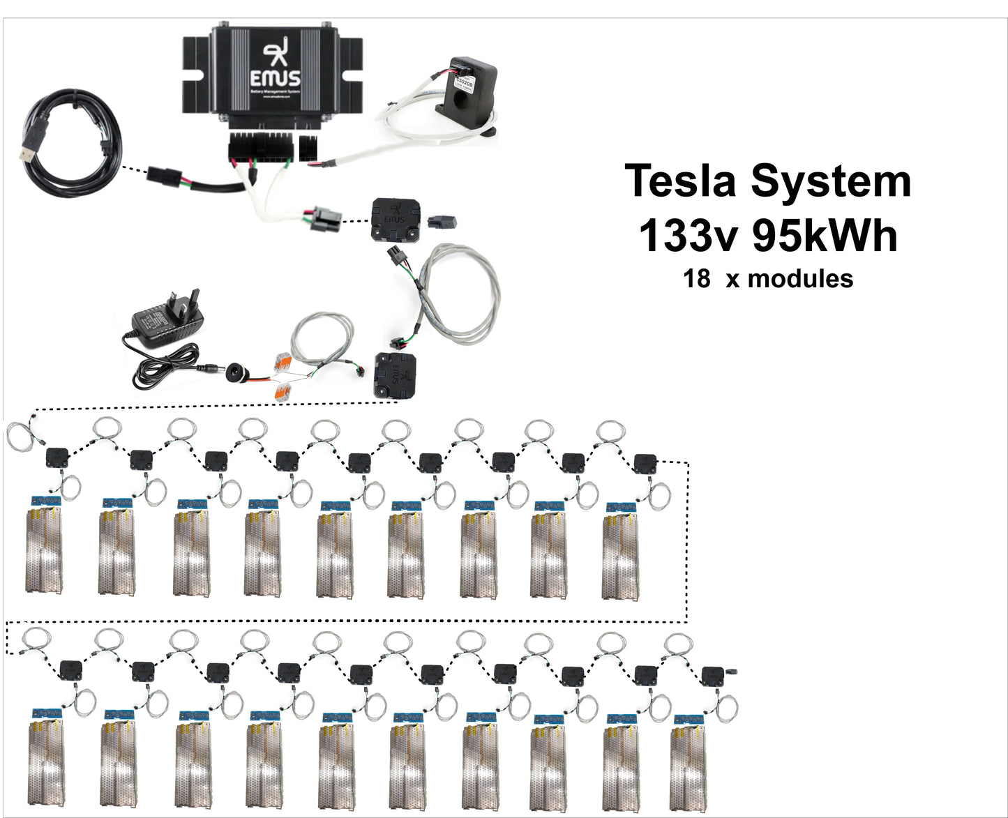 Tesla Battery & BMS by EMUS