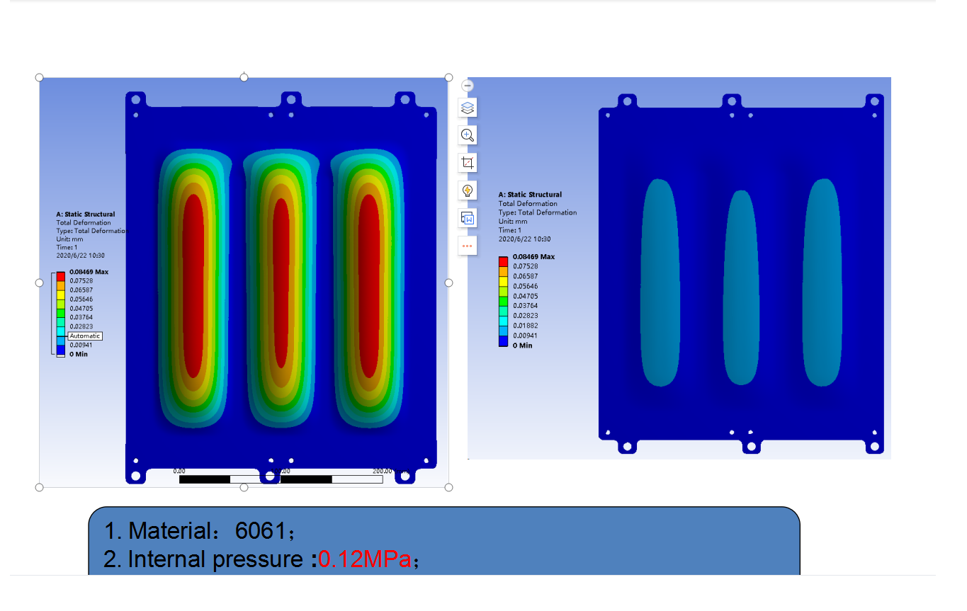 EV Battery Module Coolant Plate - Double